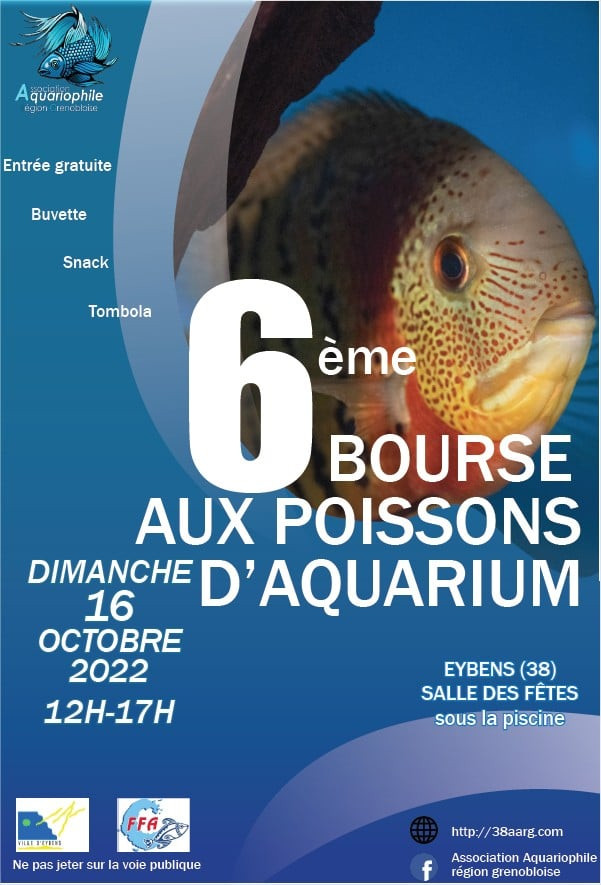 Bourse 2022 Association Aquariophile Région Grenobloise Affiche-bourse-2022